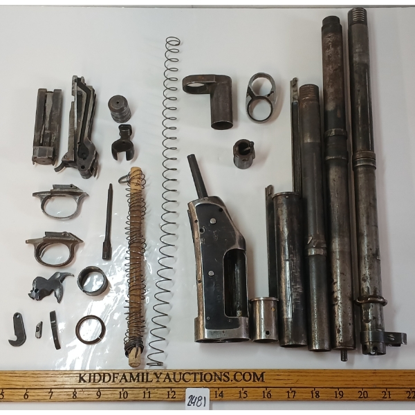 JOB LOT - WINCHESTER MODEL 1897 PARTS - MAG TUBES, SPRINGS, TRIGGERS, ETC