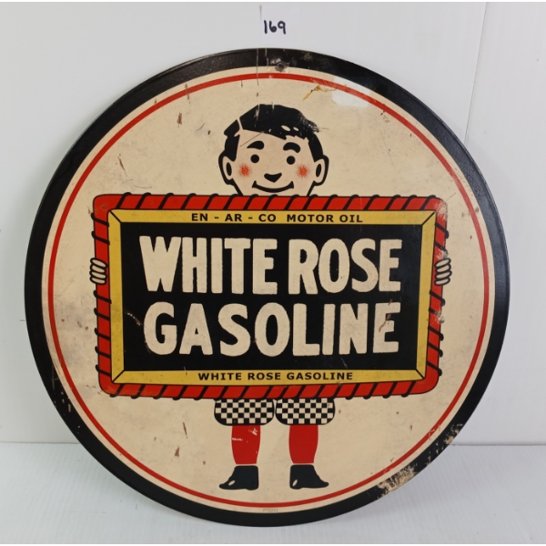 EN-AR-CO WHITE ROSE GASOLINE SST SIGN