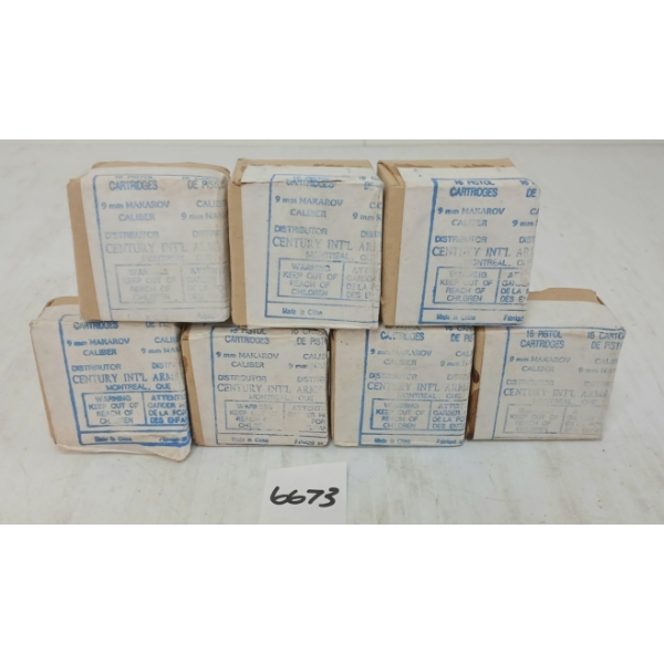 AMMO: 112X CENTURY INTL ARMS 9MM MAKAROV
