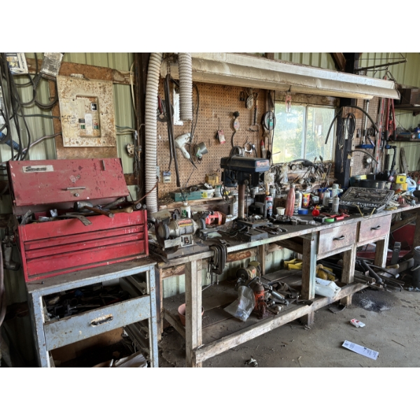 JOB LOT - WORK BENCH CONTENTS - SEE ALL PICS