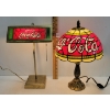 Image 1 : LOT OF 2 - COCA-COLA LAMPS - INCL BANKERS STYLE