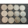 Image 2 : LOT OF 12 - 1946-1968 CDN 10 CENT COINS