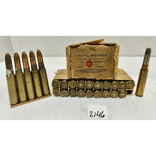 AMMO: 35X REM-UMC 7.65X53 MM ARGENTINE - SP