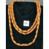 Image 1 : AMBER GLASS BEADED NECKLACE