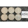 Image 2 : LOT OF 6 - 1947-1954 CDN 25 CENT COINS