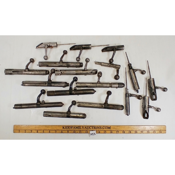 QTY OF BOLT HANDLES - INCL SHOTGUN