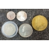 Image 2 : LOT OF 5 - 1933 U.S. $10 24K GOLD COIN, 1/10 TROY OZ .999 SILVER COIN, 1896, 1908 & 1976 COINS