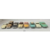Image 2 : LOT OF 8 - DINKY TOYS DIECAST MODELS - PLYMOUTH PLAZA CAB, FORD FAIRLANE POLICE, PORSCHE 356A, ETC