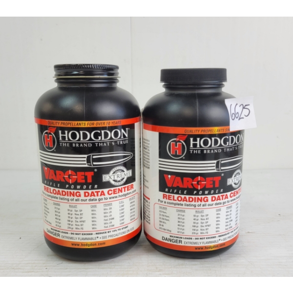 POWDER: APPROX 1.5LBS HODGDON VARGET RIFLE POWDER