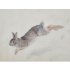 Image 2 : RUNNING HARE BY FRANK DEMATTEIS (PRS CDN ARTIST) - FRAMED PRINT