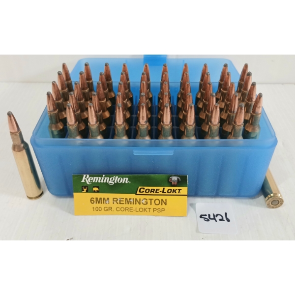 AMMO: 50X REMINGTON 6MM REM - 100GR - PSP - FACTORY LOADS