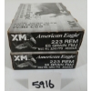 Image 1 : AMMO: 40X AMERICAN EAGLE .223 REM - 55GR - FMJ - SEALED