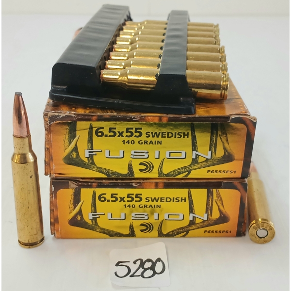 AMMO: 40X FUSHION 6.5X55SWEDISH - 140GR - C.F.