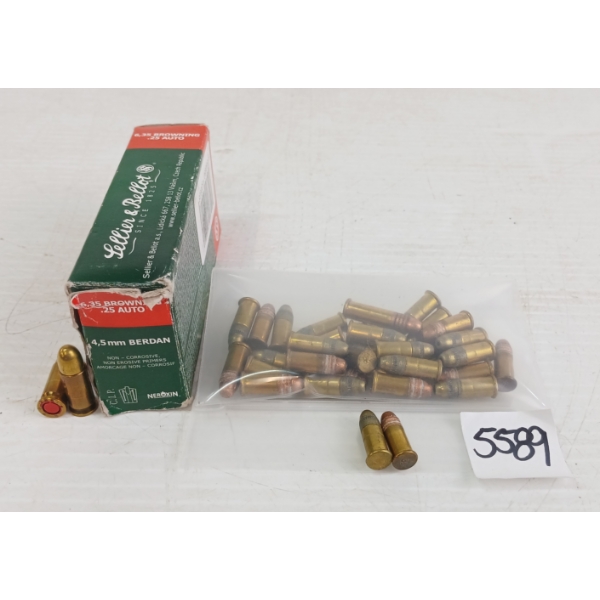 AMMO: 84X MIXED .22S & .25AUTO - 50GR