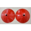 Image 1 : LOT OF 2 - ENAMEL LIGHT SHADES