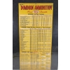 Image 1 : DOMINION AMMUNITION CHART - PAPER - NO 1