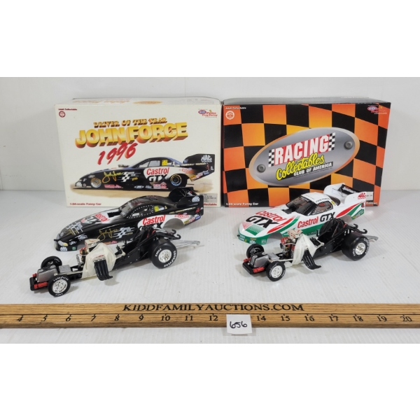 LOT OF 2 - RACING COLLECTIBLES JOHN FORCE FUNNY CARS