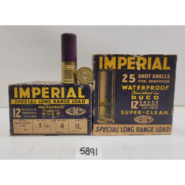 AMMO: 50X IMPERIAL 12 GA 2-3/4 IN 1-1/4 OZ NO 4 SHOT