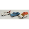 Image 1 : LOT OF 3 - TONKA PRESSED STEEL JEEP PICKUP TRUCK, AMBULANCE & WRECKER