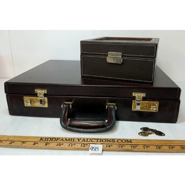LOT OF 2 - TRAVEL & DISPLAY WATCH CASES