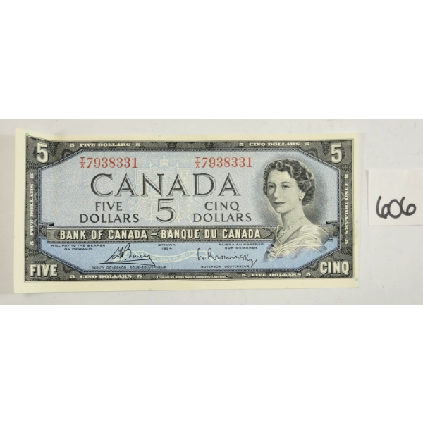 1954 CDN $5 BANKNOTE
