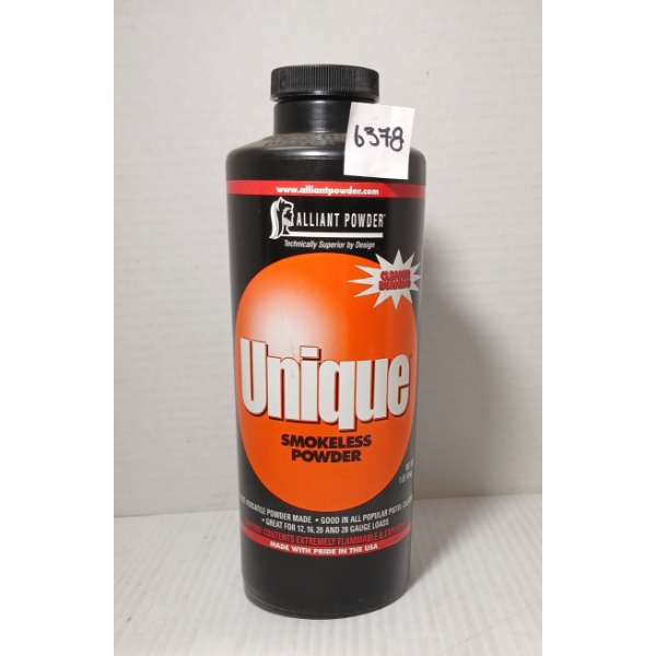 POWDER: ALLIANT UNIQUE SMOKELESS POWDER - 1LB