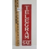 Image 1 : SAT. TELEGRAM METAL SIGN