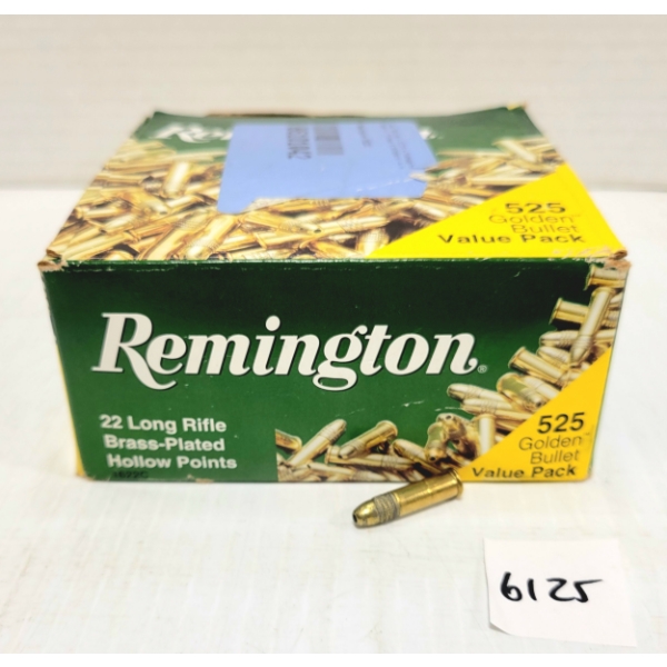 AMMO: 525X REMINGTON .22 LR 36 GR HP