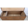Image 5 : FIREWOOD / STORAGE CHEST - ASIAN MOTIF - MIXED WOOD