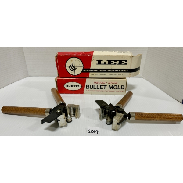 LOT OF 2 - LEE SINGLE CAVITY BULLET MOLDS .500 DIA