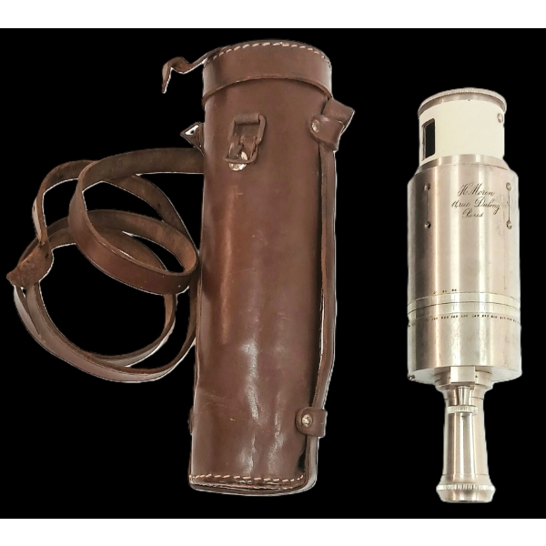 H. MORIN SURVEYOR'S INSTRUMENT W/ LEATHER CARRIER - CIRCA 1910