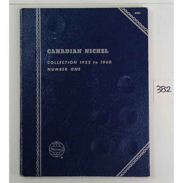 BOOKLET OF 1922-1960 CDN NICKELS 