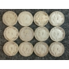 Image 2 : LOT OF 12 - 1936-1943 CDN 25 CENT COINS 