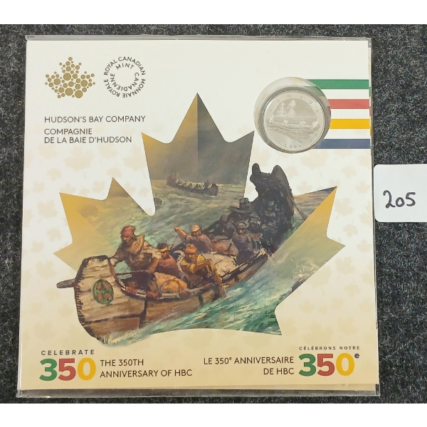 2020 RCM FINE SILVER $5 COIN - HUDSON'S BAY COMPANY
