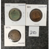 Image 3 : LOT OF 3 - 1858 & 1859 CDN LARGE CENTS