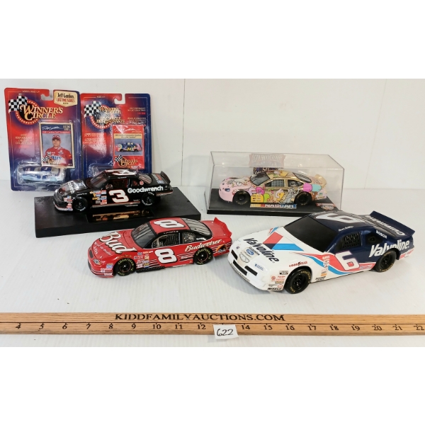 LOT OF 6 - NASCAR DIECAST & BATTERY OP MODELS - #24, #8, #6, #9, #1 & #3