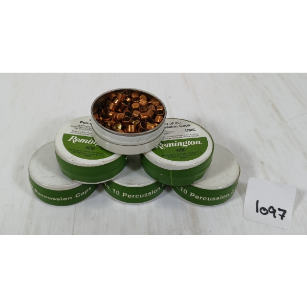 CAPS: 600X REMINGTON NO.10 PERCUSSION CAPS - SEALED