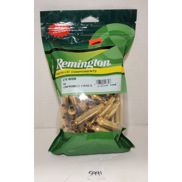 BRASS: 50X REMINGTON .270 WSM - FACTORY SEALED