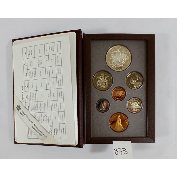 1994 ROYAL CDN MINT SET - INCL .925 SILVER DOLLAR