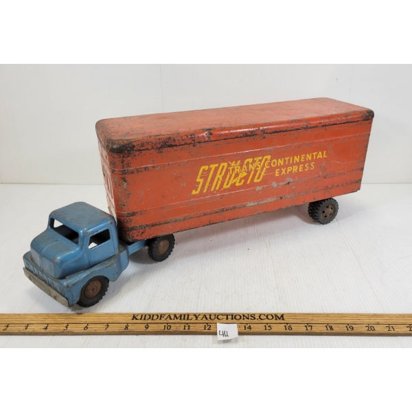 STRUCTO PRESSED STEEL TRANS CONTINENTAL EXPRESS TRUCK W/ TRAILER