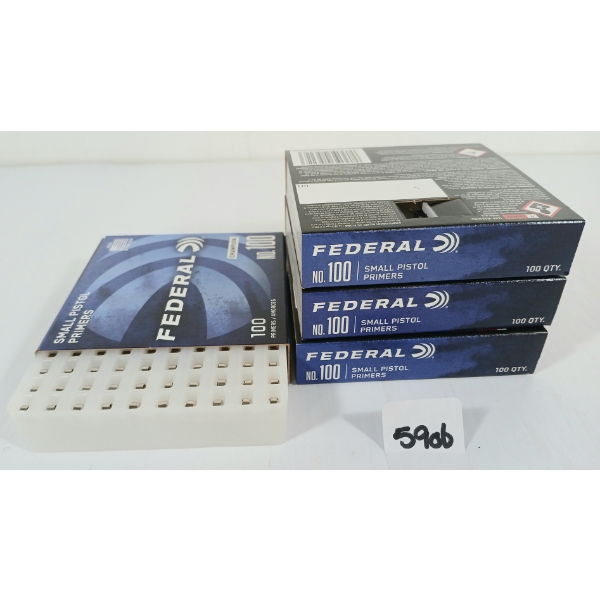 PRIMERS: 400X FEDERAL NO. 100 SMALL PISTOL PRIMERS