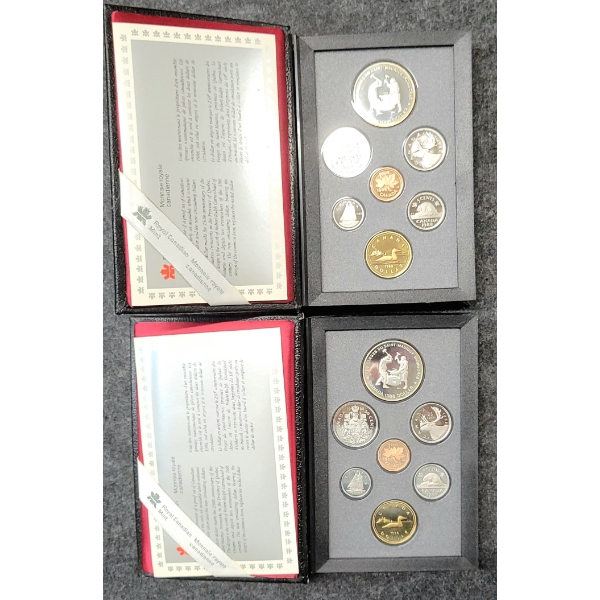 LOT OF 2 - 1988 RCM PROOF SETS