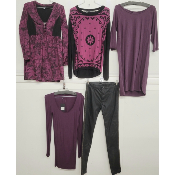 LOT OF 5 - WOMEN'S MINIMUM VILMA PANTS, BELINDA TOP, ALBERTE DRESS & INSIGHT BLOUSE & SWEATER