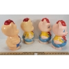 Image 4 : LOT OF 4 - IDEAL PLASTIC PIGGY BANKS