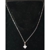 Image 1 : STERLING & CZ NECKLACE - PRINCESS CUT
