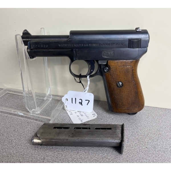 MAUSER UNKNOWN MODEL IN .31 (?) - PROHIB