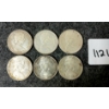 Image 2 : LOT OF 6 - 1967 CDN SILVER 25 CENT COINS