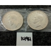 Image 2 : LOT OF 2 - 1949 CDN SILVER DOLLARS - TERRA NOVA