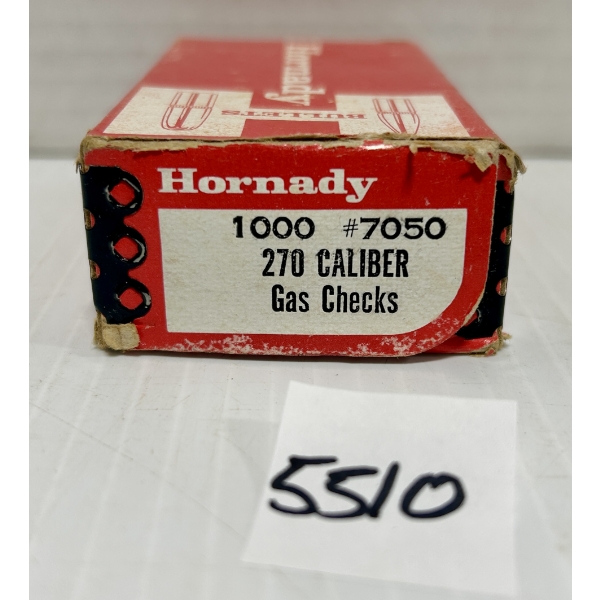 GAS CHECKS: 1000X HORNADY .270 CAL - SEALED
