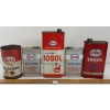 Image 1 : LOT OF 5 - ESSO IOSOL, GLIDE & MARVELUBE CANS - PINT, QT & 48 OZ